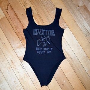 Led Zeppelin Black Women's One Piece Swimsuit